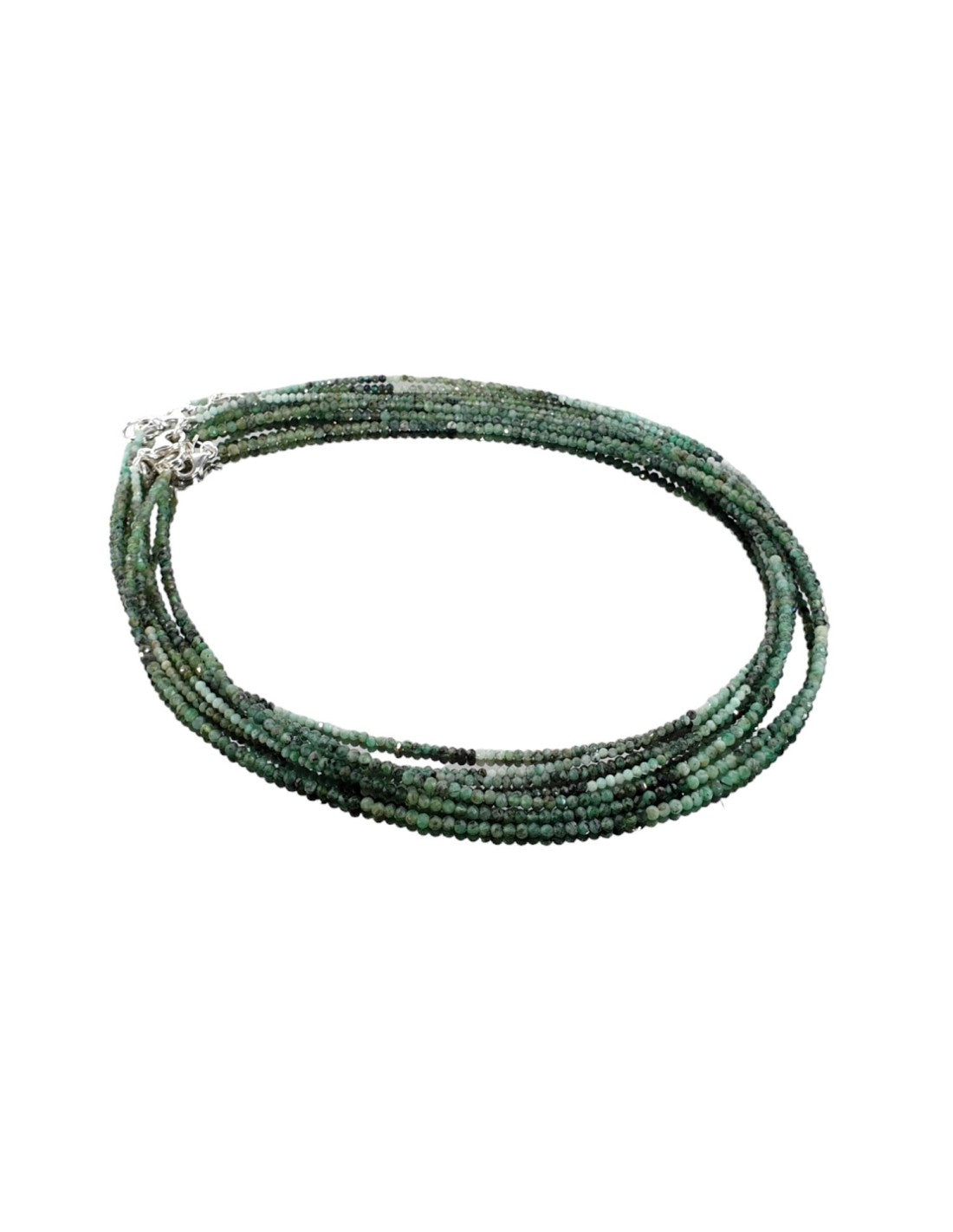 Collar bola tallada Esmeralda